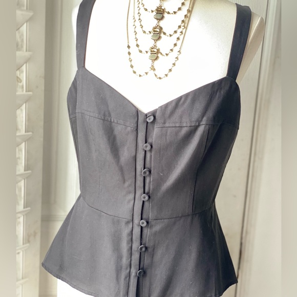 NWT BCBG button up fitted sexy top Medium - Picture 6 of 6